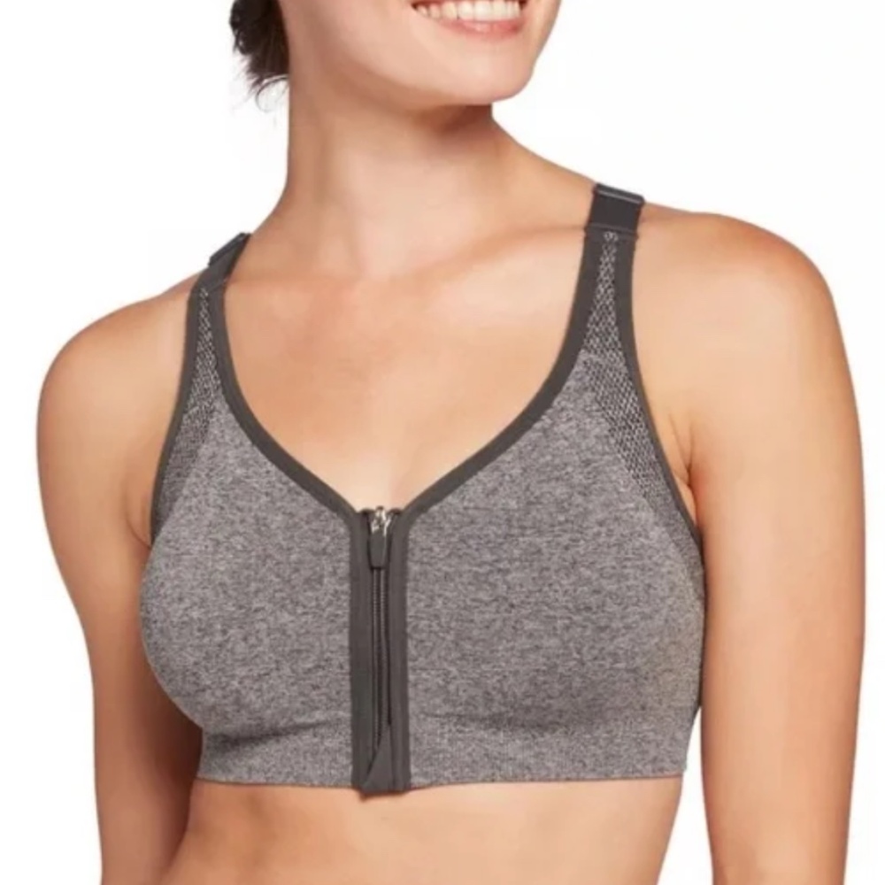 DSG | Front-zip Seamless Sports Bra | Size XS